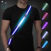 Fitense LED Reflective Belt Sash - 5 Lights Colors & 3 Light Modes High Visibility Night Safety Belt, Rechargeable Light Up Running Gear Adjustable Vest Straps for Runners Walkers Men Women view 1