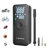 Electric Bike Pump Portable for Bicycle Tires, Compact Motor Air Pump - Fast Inflator 150PSI Smart Air Pump with Digital Pressure Gauge for Bike, E-Bike, Motorcycle with Presta and Schrader Valve view 1