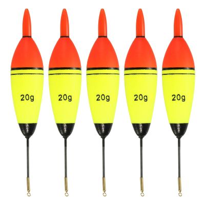 Xuanthang Tool Part for 0.5oz Lighted Fishing Slip Bobbers, 5 Pack EVA Light Up in Red Fishing Float