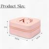 SANDJEST Personalized Jewelry Box, Pink Small Travel Jewelry Box with Initial K, Monogrammed Jewelry Case Organizer for Girls Women Teen, Mini Travel Essentials Gifts for Christmas Birthday view 2