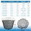 CWSDXM Fishing Landing Net Trout Net Replacement Netting with Rubber Mesh for Fish Fly and Fishing Landing (Black Rubber Fishing Net, Dia 40cm*Dep 25cm(Cir 130cm)) view 2
