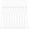 10 Pcs Hat Strap Clips for Wind Flexible Hats, Adjustable Elastic Removable Chin Cord Anti-Lost Cap Strap Clips Fastener for Golfing Boating Fishing Outdoor (White)