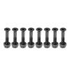 PATIKIL Skateboard Hardware Kit 1-1/8", 8pcs Carbon Steel Grade 8.8 Mounting Screws Bolts Nuts Set for Skateboard Cruiser, Black view 1