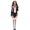 Gothic Cross Thigh High Stockings, Nun Stockings Gothic Style Socks Cross Print Stockings for Halloween Cosplay Party view 3