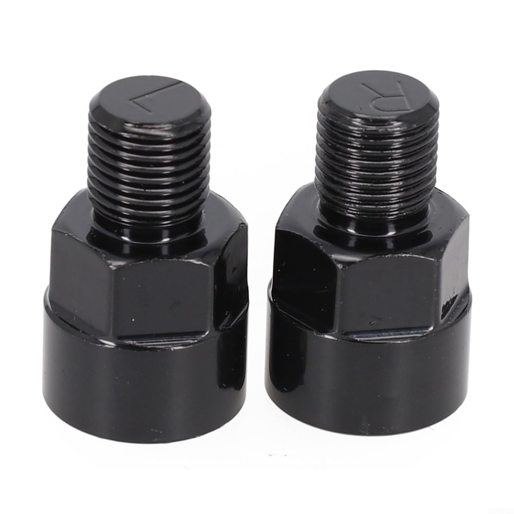 Startbuymore 1/2 to 9/16inch,Bicycle Pedal Extenders Adaptors,Bike Pedal Adapter Fits for 9/16 inch Pedals & 1/2 inch Cranks Convert Bicycle Parts Black