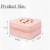 SANDJEST Personalized Jewelry Box, Pink Small Travel Jewelry Box with Initial Q, Monogrammed Jewelry Case Organizer for Girls Women Teen, Mini Travel Essentials Gifts for Christmas Birthday view 2