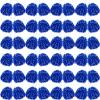60 Pcs Cheerleading Pom Poms Bulk Cheer Pom Poms Sets Metallic Foil Fun Spirited Cheer Pom Poms with Plastic Handles, Cheerleader Pompoms for Kids Adults Sports Match Cheering Squad view 1
