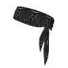 Black Robot Sports Bandanas Double-Sided Headscarf Adjustable Athletic Headband view 1