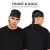 Black Robot Sports Bandanas Double-Sided Headscarf Adjustable Athletic Headband view 3