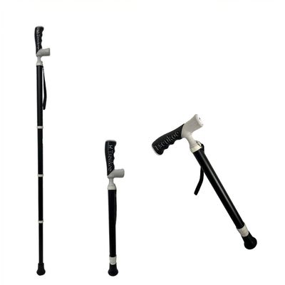 Tseukoe Outdoor Trekking Pole, Titanium Alloy Telescopic Walking Stick, Non-Slip, Ultra-Light, Convenient, Adjustable, Suitable for Travel, Hiking and Elderly People