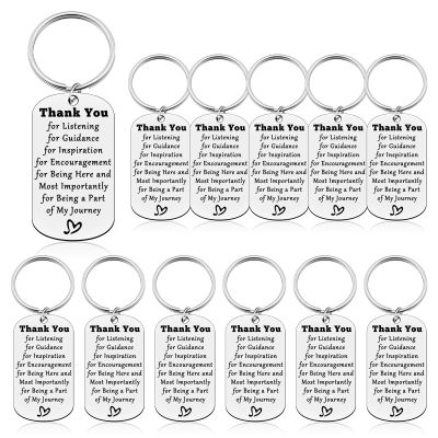 12 Pcs Mentor Keychain for Men Thank You Keychain Appreciation Jewelry for Coworker Boss Going Away Gift Teacher Retirement Present Teacher Appreciation Gift Boss Gifts Leaving Present for Mentor