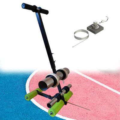KYZTMHC Basketball Court Marking Kit, Hand-Push Tape Sticking Machine, Lane Marking Applicator, Pickleball Court Marking Kit with Drawing Circle Kit for Line Marking