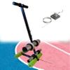 KYZTMHC Basketball Court Marking Kit, Hand-Push Tape Sticking Machine, Lane Marking Applicator, Pickleball Court Marking Kit with Drawing Circle Kit for Line Marking view 1