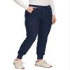 COZYFIT Womens Scrub Pants, Drawstring Cargo Pants, Navy Blue, XS view 1