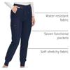 COZYFIT Womens Scrub Pants, Drawstring Cargo Pants, Navy Blue, XS view 4