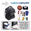 Basketball Backpack 40L Large Capacity Basketball Bag with Separate Ball Holder & Shoes Compartment Sports Bag for Basketball, Soccer, Volleyball, Swim, Gym, Travel (Black) view 4