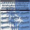Personalized White and Light Blue Palm Tree Pattern Two Button Baseball Jerseys, Custom Hawaiian Softball Shirts Sports Uniforms Stitched Name Number Logo for Men Women Youth, Design Team T-Shirts view 3