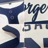 Personalized White and Light Blue Palm Tree Pattern Two Button Baseball Jerseys, Custom Hawaiian Softball Shirts Sports Uniforms Stitched Name Number Logo for Men Women Youth, Design Team T-Shirts view 4