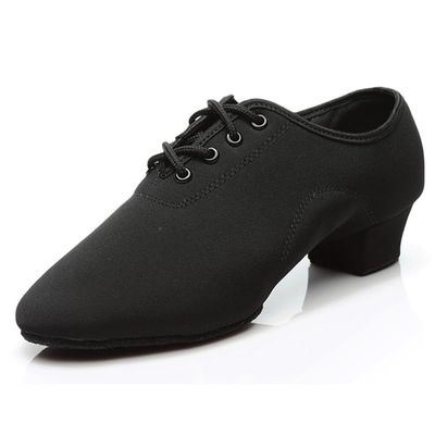 Ballroom Dance Shoes Women Black Character Shoes Latin Dancing Heels Jazz Rhythm Irish Dance Shoes 3CM Heel 9 M US Women