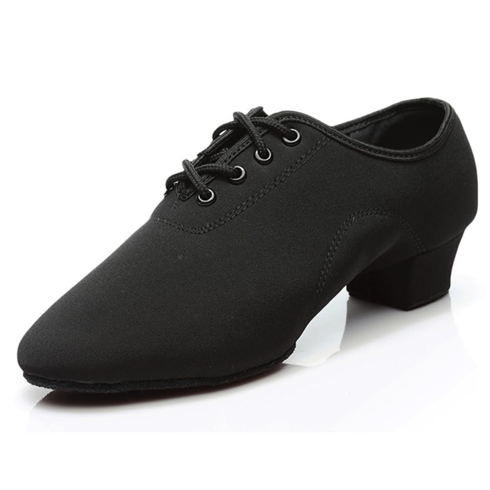 Ballroom Dance Shoes Women Black Character Shoes Latin Dancing Heels Jazz Rhythm Irish Dance Shoes 3CM Heel 9 M US Women