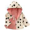 Kids Boy Girl Winter Hooded Puffer Jackets Coats Toddler Infant Baby Light Weight Padded Outerwear (Pink, 18-24 Months) view 1