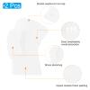 PATIKIL Medium Protective Knee Pads, 2 Pcs Anti-Slip Padded Sponge Knee Brace Support Breathable Knee Sleeve for Dance Skating Football Basketball Volleyball Protector, White view 2