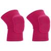 PATIKIL Medium Protective Knee Pads, 2 Pcs Anti-Slip Padded Sponge Knee Brace Support Breathable Knee Sleeve for Dance Skating Football Basketball Volleyball Protector, Rose red view 1