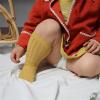 Baby Toddlers Kids Knee High Socks Cozy Warm Cotton Uniform Sports Socks Dress Socks Cable Knit (Yellow, 0-6 Months) view 4