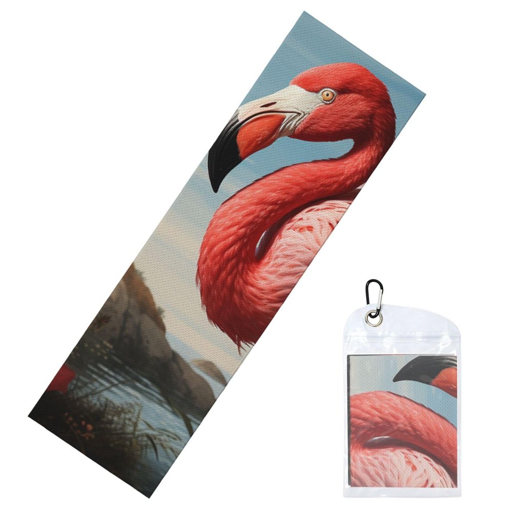 HCLYvexiria Cooling Towel (40"x12") Ice Towel American Flamingo Cooling Towel for Neck Microfiber Cold Towel for Workout Soft Breathable Stay Cool Rags for Yoga Golf Gym Fitness
