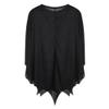 PENINSULA LOVE Halloween Spider Web Poncho Day of The Dead Black Lace Cloak Cosplay Party Costume Cape for Women Men view 3