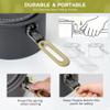 Alocs Camping Cookware, Portable Non-Stick Camping Pan Set with Enhanced Handle, Ideal for Outdoor Kitchen, Picnic, Hiking and Fishing view 3