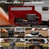 Alocs Camping Cookware, Portable Non-Stick Camping Pan Set with Enhanced Handle, Ideal for Outdoor Kitchen, Picnic, Hiking and Fishing view 4