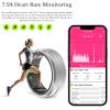 viohead Smart Ring Health Tracker - Fitness Sleep Heart Rate Blood Oxygen Tracker Smart Ring for Men and Women,IP68 Waterproof Level Bluetooth Fitness Tracker Rings - Free APP (Silvery, 8) view 4