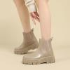 CPMBFDC Women's Short Rain Boots Outdoor Non-Slip Work Boots Garden Boots Comfortable Lightweight Waterproof Rain Boots (Apricot,8) view 2