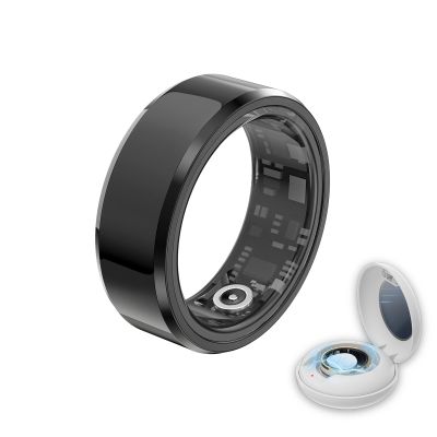viohead Smart Ring Health Tracker - Fitness Sleep Heart Rate Blood Oxygen Tracker Smart Ring for Men and Women,IP68 Waterproof Level Bluetooth Fitness Tracker Rings - Free APP (Black, 9)