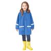 Kids Raincoat with Hood, Toddler Lightweight Rain Jacket, Children Rainwear, Boy Girl Waterproof Rain (Blue, 2 Years) view 1