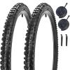 2 Pack 26 X 1.95 Bike Tires 26 X 1.75/1.95/2.125 Replacement Bicycle Tires or Set with Inner Tubes AV 32mm Schrader Valve Suitable for Mountain Beach Cruiser Bike Replacement Tires & Tubes view 1