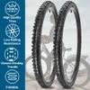 2 Pack 26 X 1.95 Bike Tires 26 X 1.75/1.95/2.125 Replacement Bicycle Tires or Set with Inner Tubes AV 32mm Schrader Valve Suitable for Mountain Beach Cruiser Bike Replacement Tires & Tubes view 4