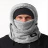 VELAI Balaclava Fleece Ski Mask for Men Women Winter Face Masks Windproof Hooded Scarf Cold Weather Hat Neck Warmer(Grey) view 2