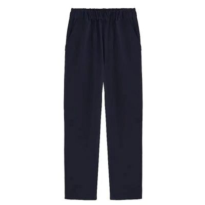 Girls Boys Pull-on Twill Pant Toddler School Uniform Skinny Stretch Elastic Waist Pockets Leg Jegging (Navy, 7-8 Years)