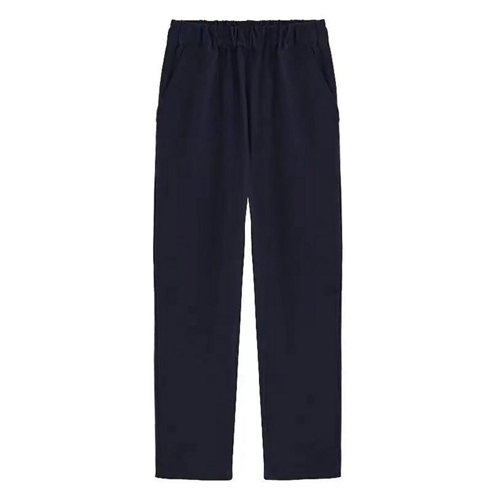Girls Boys Pull-on Twill Pant Toddler School Uniform Skinny Stretch Elastic Waist Pockets Leg Jegging (Navy, 7-8 Years)