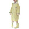 Boy Girl Rain Coat Toddler Raincoat Girls Rain Poncho Lightweight Waterproof Kids Youth Rain Jacket Rain Gear (Yellow, 8-9 Years) view 1