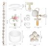 1ze1ziyo 9PCS Cup Accessories Set for Stanley Cup 30oz 40oz Tumbler - Including Water Bottle Handle Strap,Straw Cover Cap,Spill Proof Stoppers,Boot,Initials Letter Charm,Sticker,Flower,Letter T,White view 2