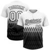 Boys Mens Softball Jerseys Custom with White and Black Serrated Line Pattern, Personalized Team Jerseys with Name & Number Stitched Front and Back, Customized Woman Baseball Tees Sports Uniforms view 1