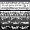 Boys Mens Softball Jerseys Custom with White and Black Serrated Line Pattern, Personalized Team Jerseys with Name & Number Stitched Front and Back, Customized Woman Baseball Tees Sports Uniforms view 3