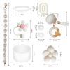1ze1ziyo 9PCS Cup Accessories Set for Stanley Cup 30oz 40oz Tumbler - Including Water Bottle Handle Strap,Straw Cover Cap,Spill Proof Stoppers,Boot,Initials Letter Charm,Sticker,Flower,Letter Q,White view 2