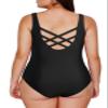 Aleumdr Womens One Piece Swimsuits Bathing Suits Training Swimsuits Swimwear Racerback Athletic Bathing Suits Sports Training Swimwear Black Qw 18 Plus view 2