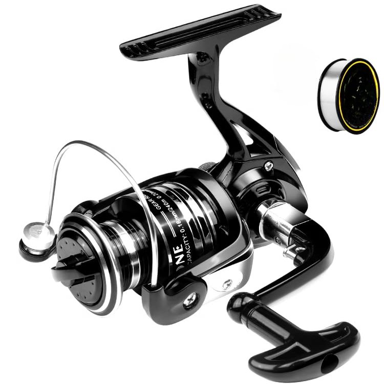 EIVCIVB Fishing Reel Light Weight Ultra Smooth Aluminum Spinning, Graphite Frame, Aluminum Spool Fishing Reel Freshwater Saltwater (XY2000)