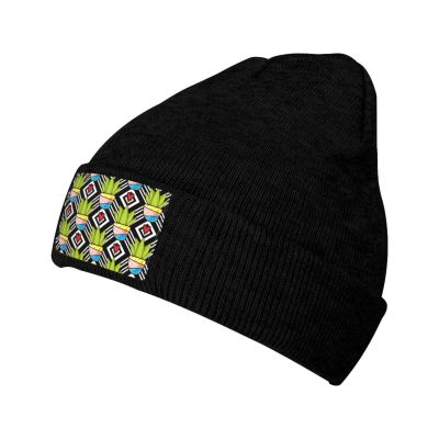 MULIHU Cactus Pattern Seamless Figure Beanie Hat for Men Women Winter Warm Knit Hats Ski Hat Skull Cap Black