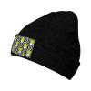 MULIHU Cactus Pattern Seamless Figure Beanie Hat for Men Women Winter Warm Knit Hats Ski Hat Skull Cap Black view 1